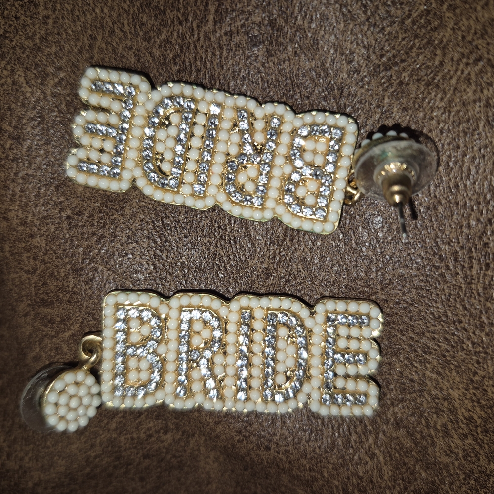 Bride Pearl and Rhinestone Earrings